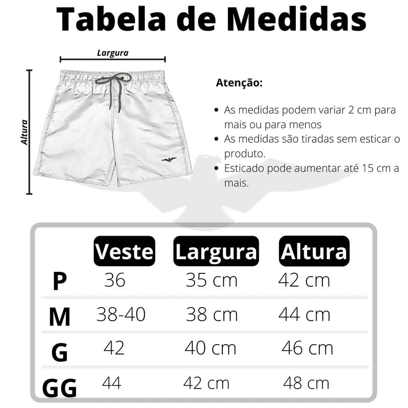 Beach Shorts Mauricinho Men Tactel Thick Summer Kit 2 - CRAVO ROSE