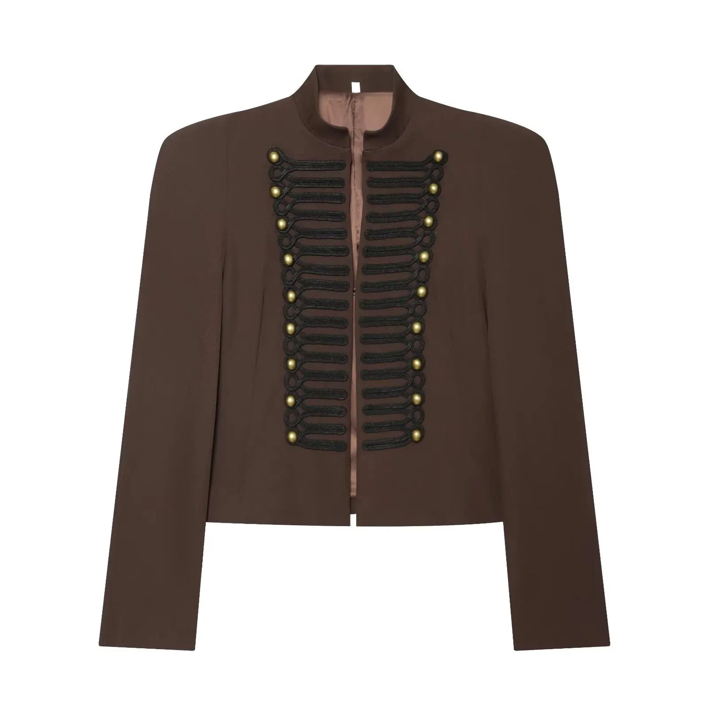TFAFXY 2026 Spring Women Casual Jacket Thin Sleeve Patchwork Short Coat Female Holiday High Street Crop Top