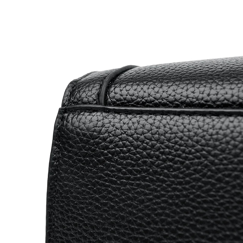 Bolsa de ombro feminina de couro de luxo, bolsa tiracolo fashion com axilas, bolsa carteiro para compras, bolsa grande de capacidade