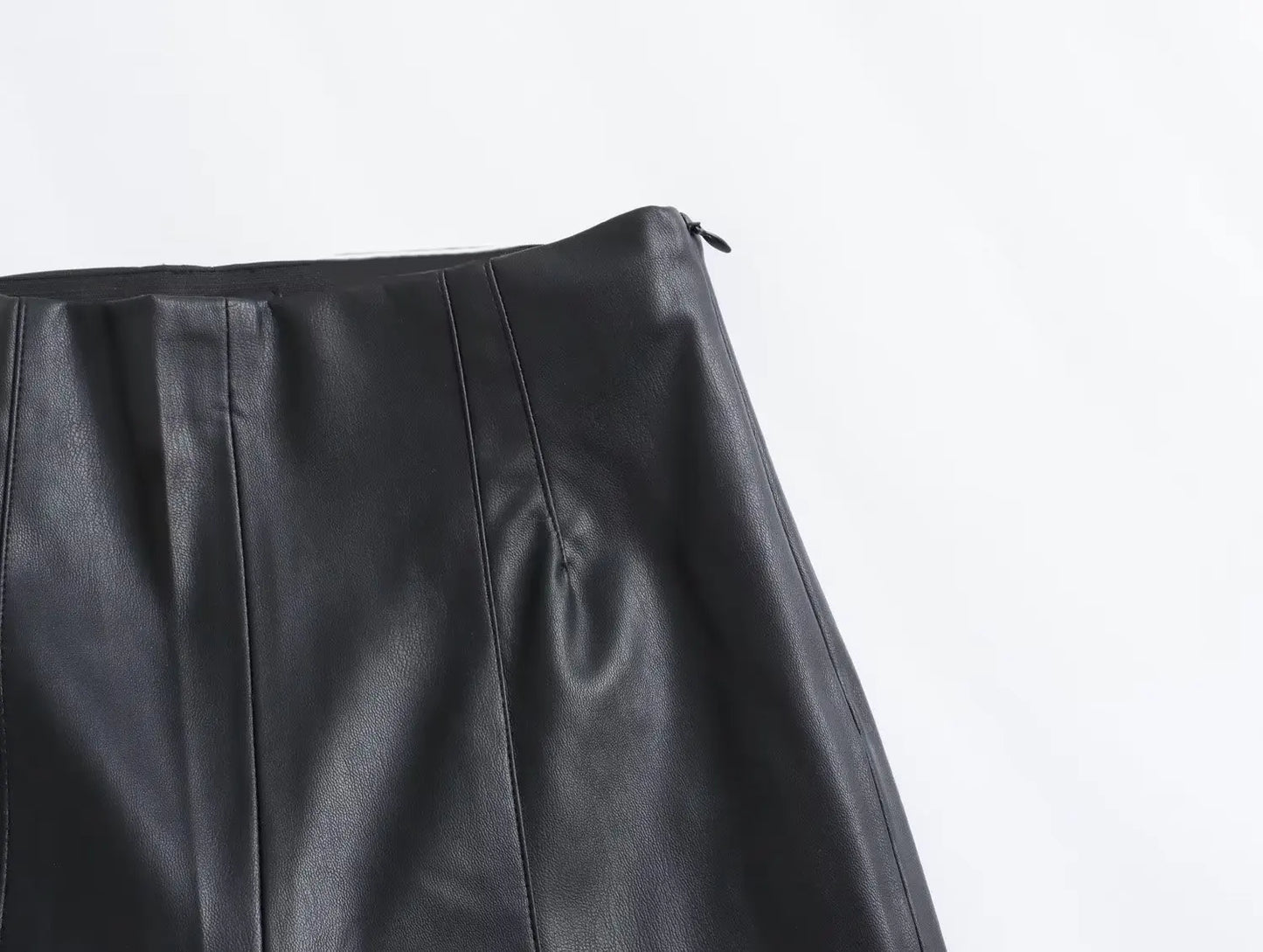HH 2024 Women's Faux Leather Pants High Waist Straight Leg Trousers Fashion Female Streetwear Stylish Stretch Pencil Pants