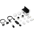 Microfone sem fio 100M para telefone Microfone de lapela magnético profissional com caixa de carregamento Redução de ruído para gravação
