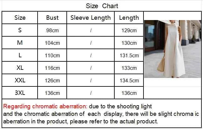 2026  Europe & America Cross-Border New Elegant Commuter Stand Collar Single Button Solid Color Sleeveless Vest Dress