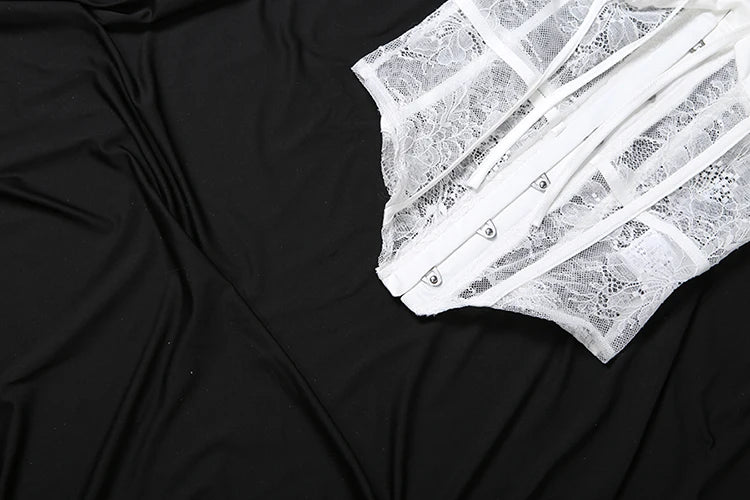 Weird Puss Sexy Elegant 2 Piece Set Women Slash Neck Single-Breasted Top+Ruched Ribbon Patchwork Skirt Chic Birthday Party Suits