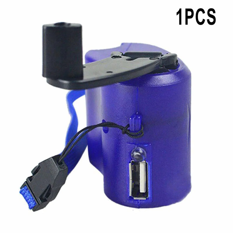 Carregador de manivela USB 1 peça, gerador manual, dínamo móvel, carregador de emergência, ferramenta portátil para atividades ao ar livre