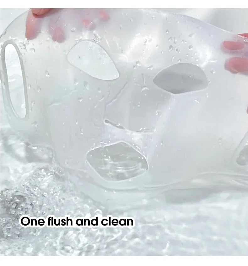 Máscara de silicone 3D para rosto e pele feminina, ferramenta para cuidados com a pele, máscara facial suspensa com gel, folha reutilizável, lifting antirrugas, firmador, ferramentas fixas para orelhas
