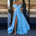 Long Women'S Dress Off Shoulder Sleeveless Maxi Female Elegant Formal Dresses Drag Gown Party Evening Prom Gala Vestidos - CRAVO ROSE