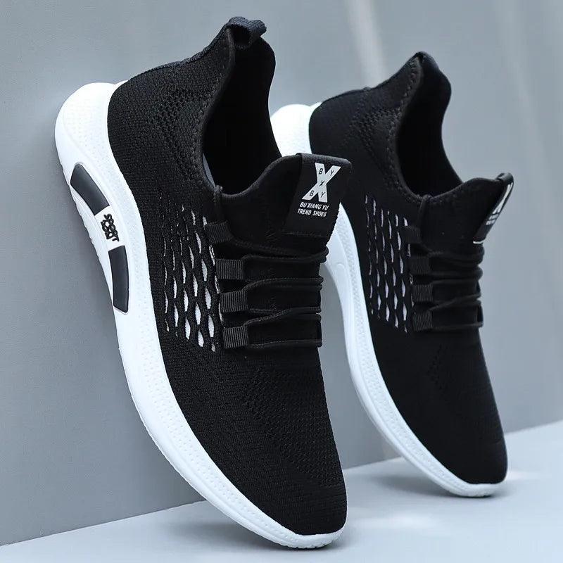 Spring White Casual Shoes Breathable Non-slip Walking Sneakers Men Shoes Outdoor 2023 Comfortable Fashion Lace Up Running Shoes - CRAVO ROSE