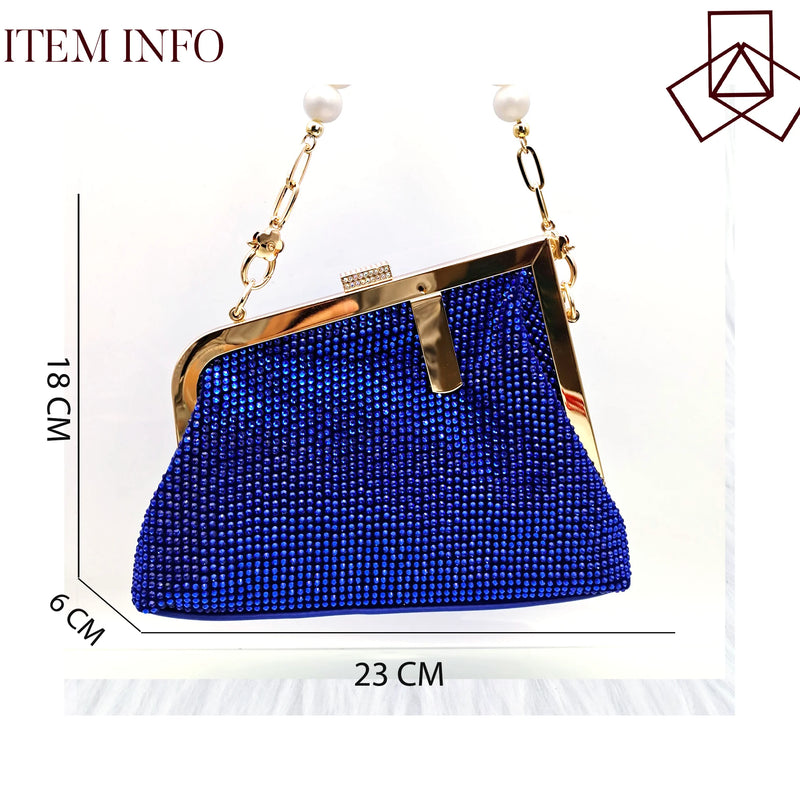 Nigerian Fashion Handbag Elegant Ladies Soft Bag Wedding Party Bag