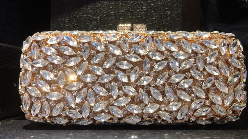 2025 Women Crystal Green/Gold/Silver Evening Bags Party Cocktail Formal Dinner Ladies Diamond Clutch Purse Wedding Handbags
