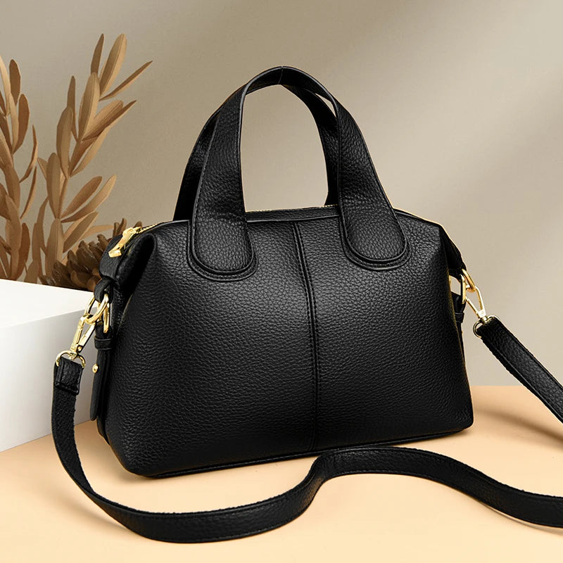 Bolsa feminina de couro de luxo, designer de moda, bolsa transversal de ombro para mulheres, bolsas femininas de marca de alta qualidade, novas