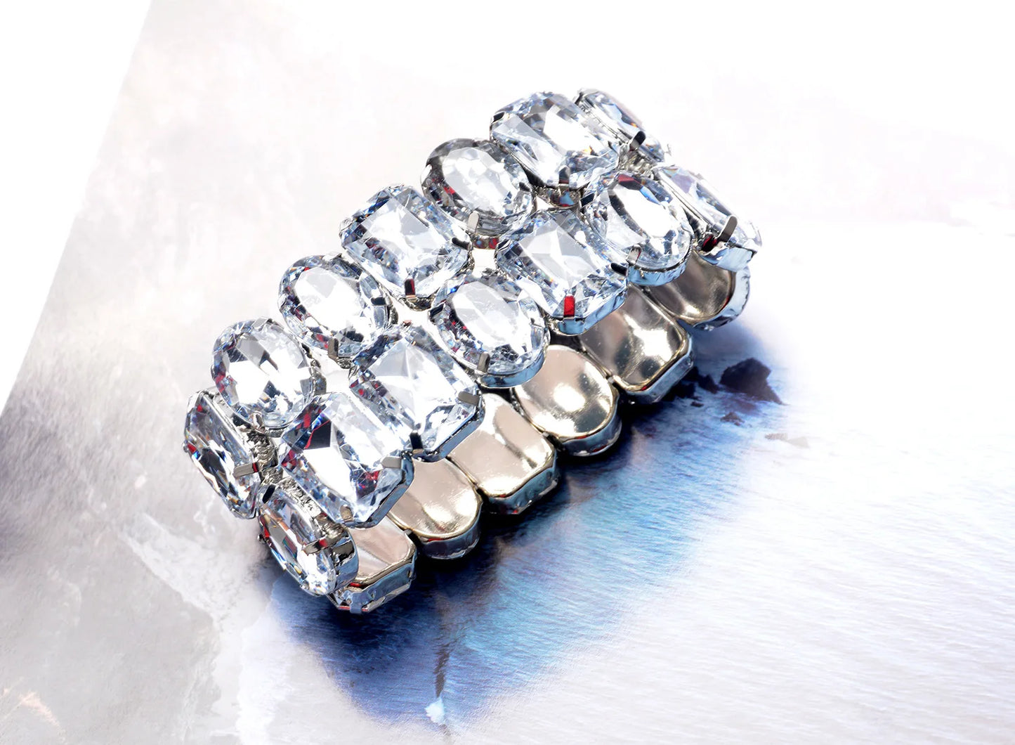 Fashion Ladies Stretch Bracelet Exquisite Crystal Girl Bracelet Jewelry Wedding Bridal Jewelry Accessories Gifts