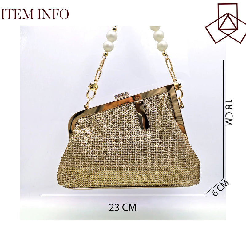 Nigerian Fashion Handbag Elegant Ladies Soft Bag Wedding Party Bag