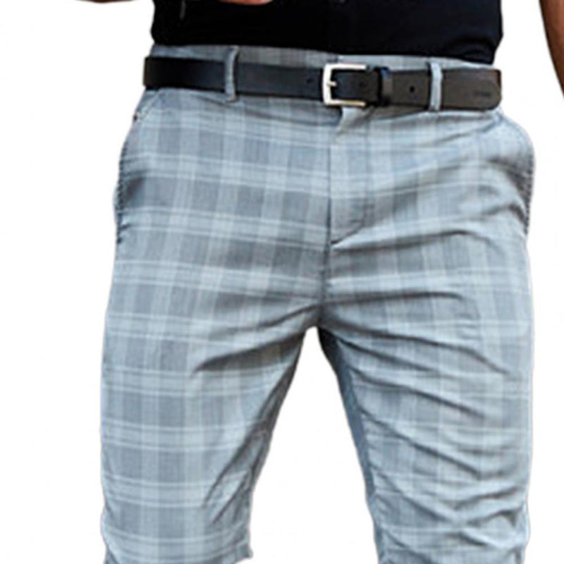 Checkered Pattern Fashion Men Trousers Plaid Loose Autumn Winter Vintage Men's Pants Business Casual Straight Leg Slim Pants