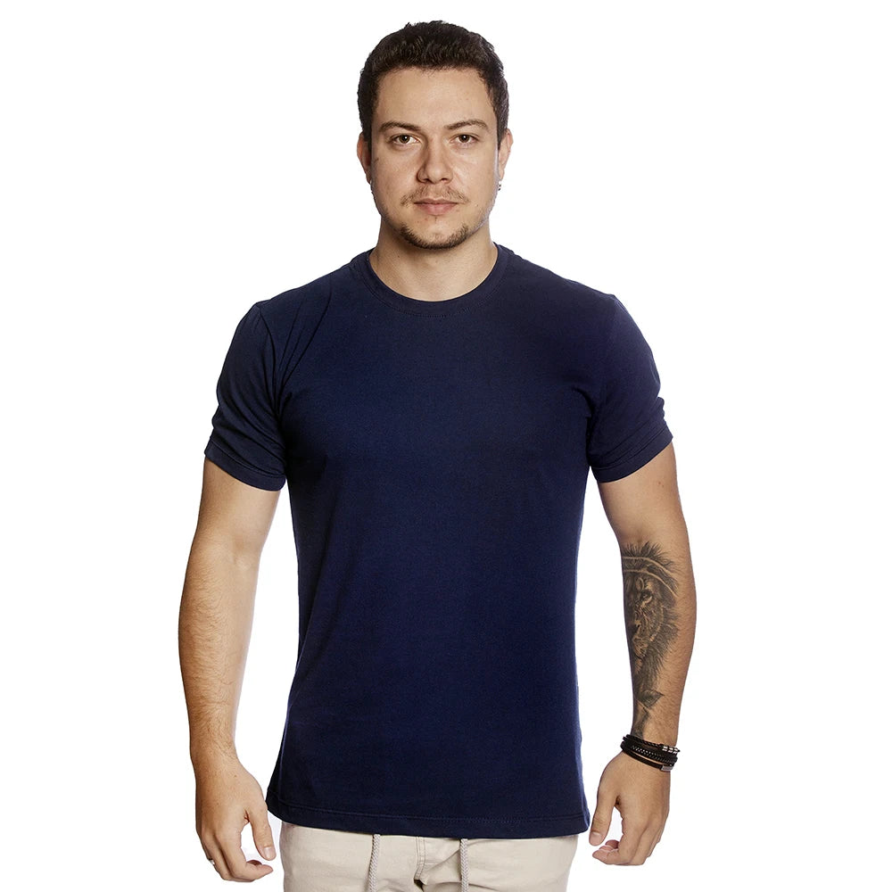 Men 100% 30.1 Cotton Basic T-Shirt
