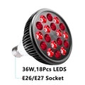 Lâmpada de terapia de luz vermelha para rosto 54W 660nm e 850nm Dispositivo de terapia de luz infravermelha para alívio de dores musculares e articulares Ferramentas para a saúde da pele