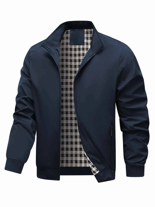 Plus-Size Jackets, Trendy Men's College-Style Jackets, Fashionable Plus-Size Men's Casual Outerwear for Spring and Autumn