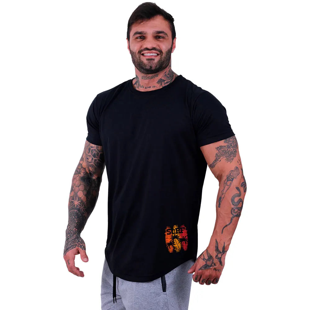 MXD Concept Printed Fitness Workout Fit Lonline T-Shirt