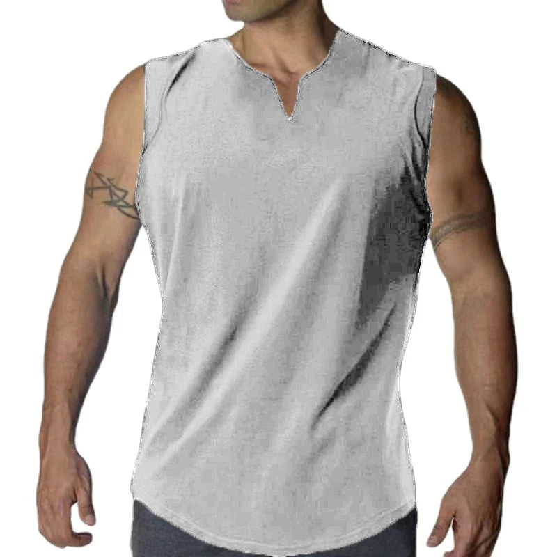 Regatas de ginástica sem mangas, camiseta básica leve, camiseta grande