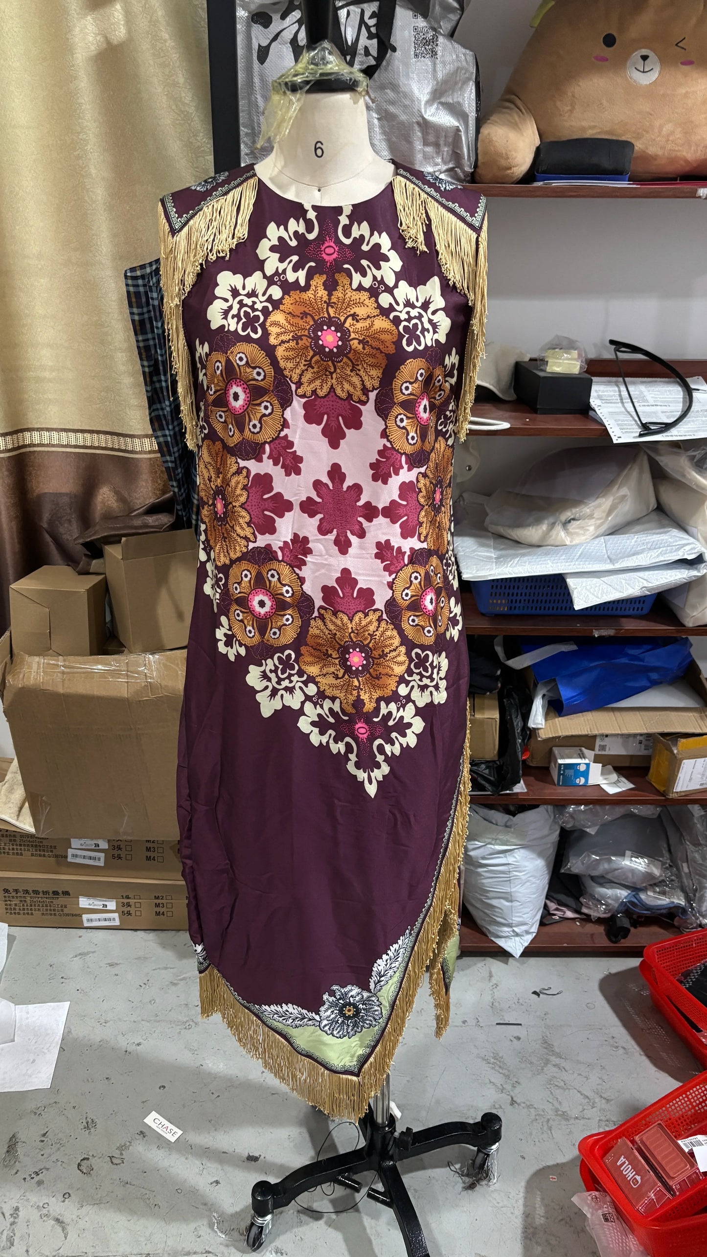 Elegant Printed Women's Tassel Dress Fringed Sleeveless Slim Irregular Party Evening Dresses 2026 Spring Summer Lady Vestidos