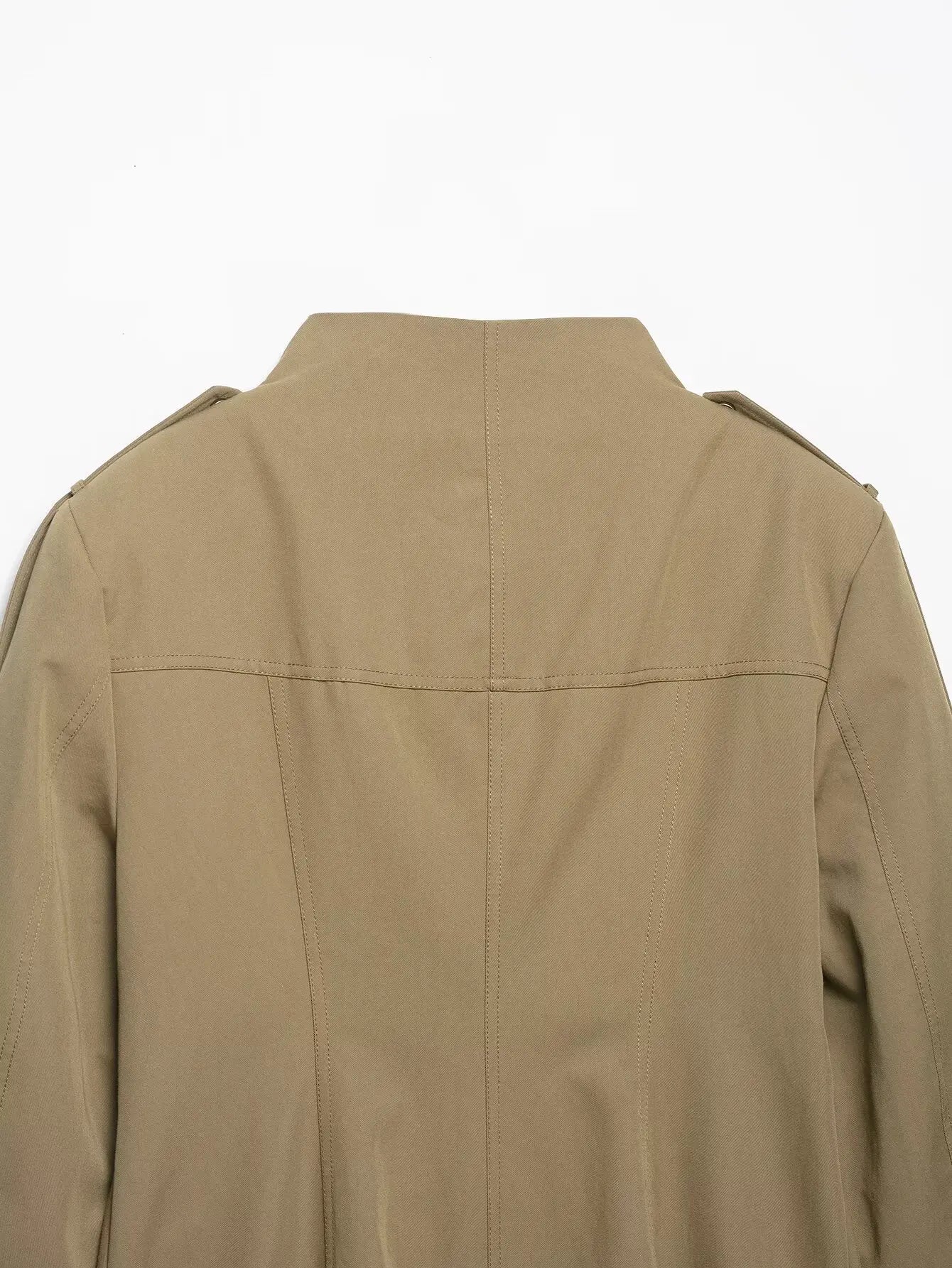 HH Women New Fashion Long Sleeve khaki Coat Pocket Single Breasted Slim Casual Jacket 2026 Spring Ladies Street Elegant Coats
