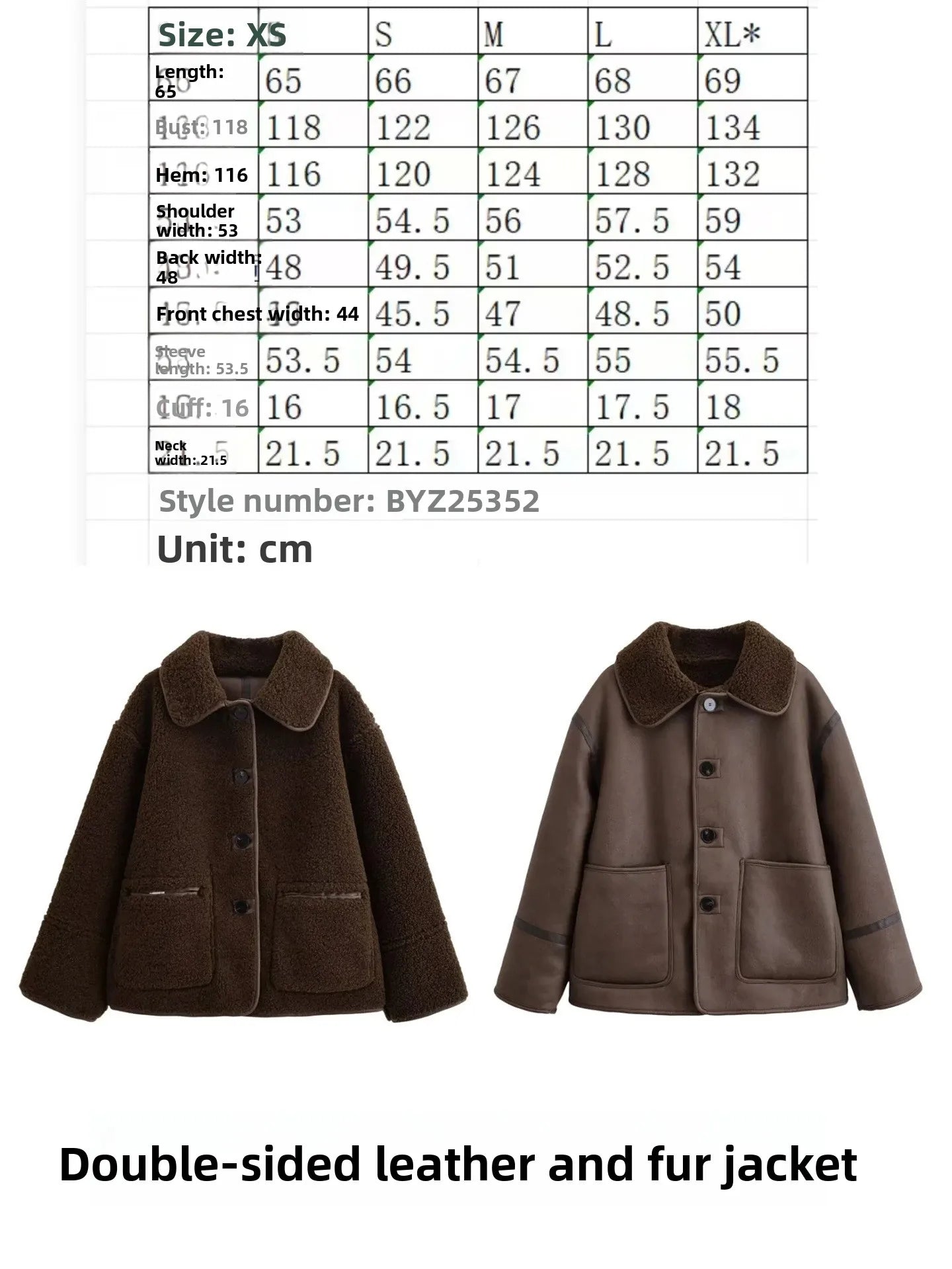 Double-Sided Wear Lamb Fur Jacket Women's Autumn Winter Loose Warm Outerwear Fake Leather Coat Standard Style Long Sleeve