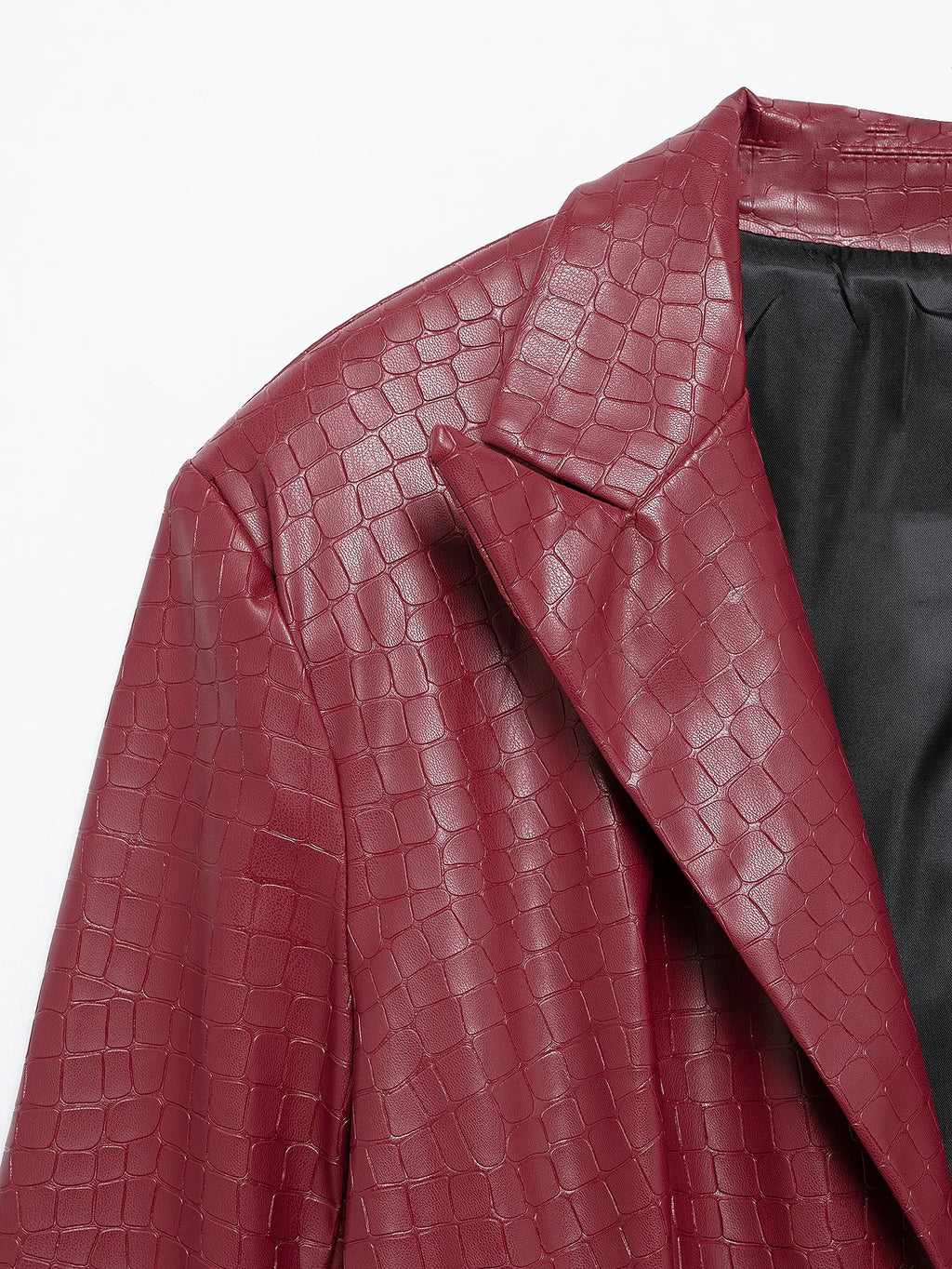 Vestido de festa feminino TRAFZA Sexy Couro Sólido Vermelho Manga Longa Mini Bainha Inverno Noite Clube Vestido