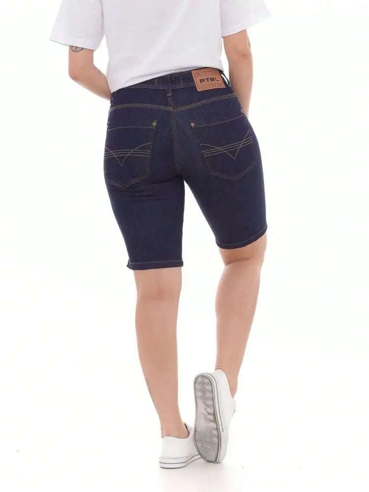 Women's Shorts Dark Jeans Cotton Comfort Oversized with Lycra Premium Quality Official Navity-website Shorts