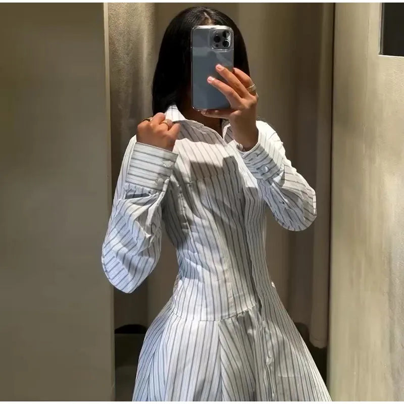 Lapel Short Sleeve Pocket Solid Color Shirt Pants Set Loose Fit Straight Leg Trouser 2026 Spring Casual Women Daily Outfit