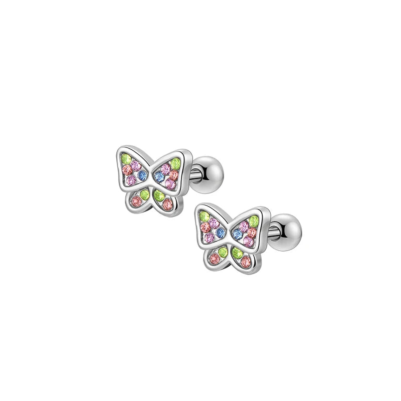 1/ 6 pares de brincos hipoalergênicos com rosca para mulheres e meninas, conjunto de brincos de aço inoxidável 316L com fecho de zircônia cúbica, 20g