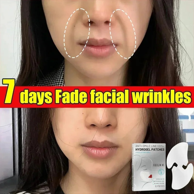 Máscara Patch Firmadora e Diluente para Linhas Finas Patch Hidrocristalino Anti-Idade Lifting Flacidez Pele Facial Máscaras de Nutrição Profunda
