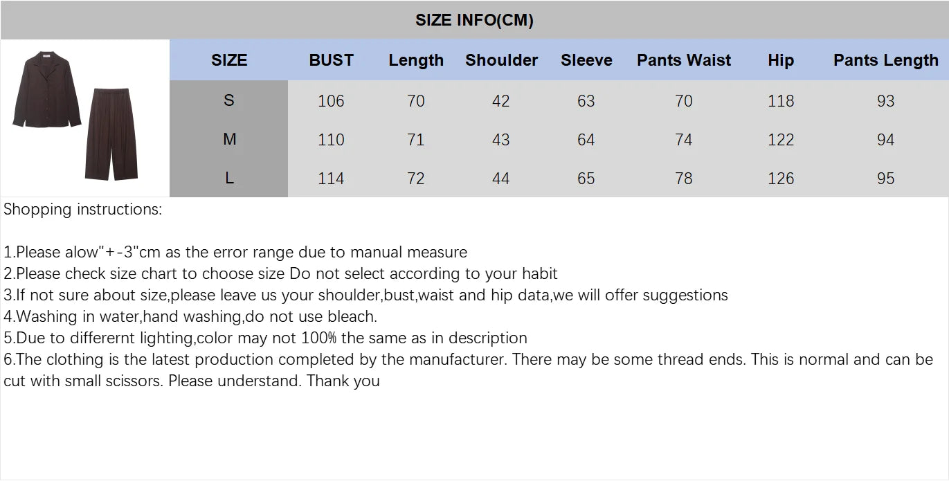 Women's Mid Waist Pants Set Spring 2 Piece Set Lapel Collar Shirt Pocket Elastic Waist Barrel Trousers Two Piece Female Outfits