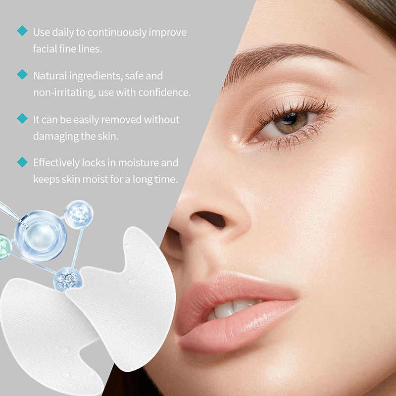 Máscara Patch Firmadora e Diluente para Linhas Finas Patch Hidrocristalino Anti-Idade Lifting Flacidez Pele Facial Máscaras de Nutrição Profunda
