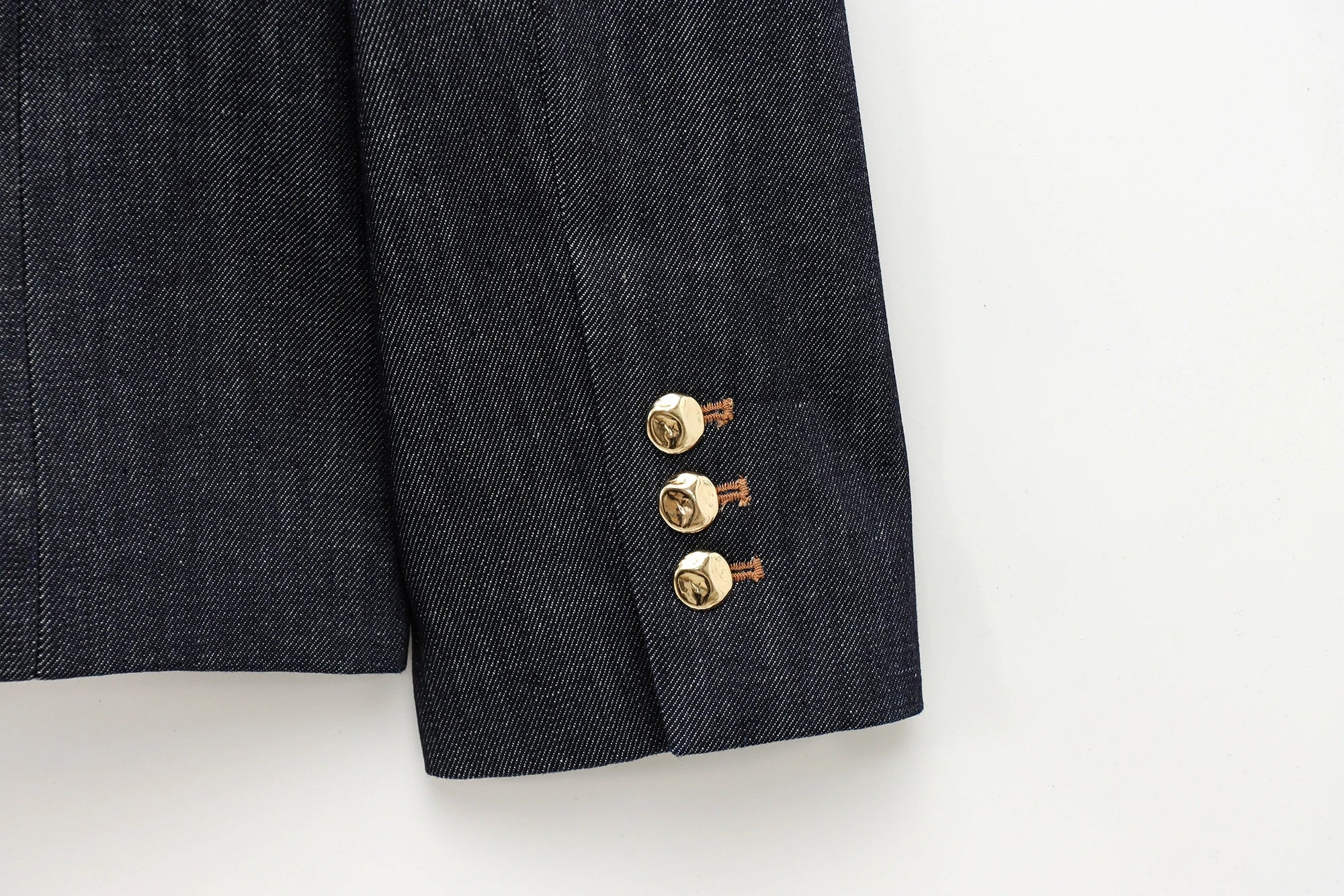 TRAFZA 2025 Conjunto de Blazer e Calça Jeans , Casaco Slim com Gola Redonda + Corpete com Decote em V + Jeans Feminino Vintage de Perna Larga