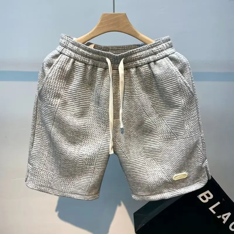 Shorts masculinos, tendência popular da moda de verão, marca masculina, calças soltas cinco quartos, calças casuais da moda, novas calças casuais