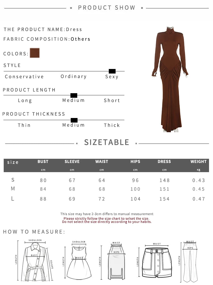 Weird Puss Backless Maxi Dress Women Shoulder Pads Long Sleeve Waistless Peach Buttocks Ruched Elegant Banquet Skinny Vestidos