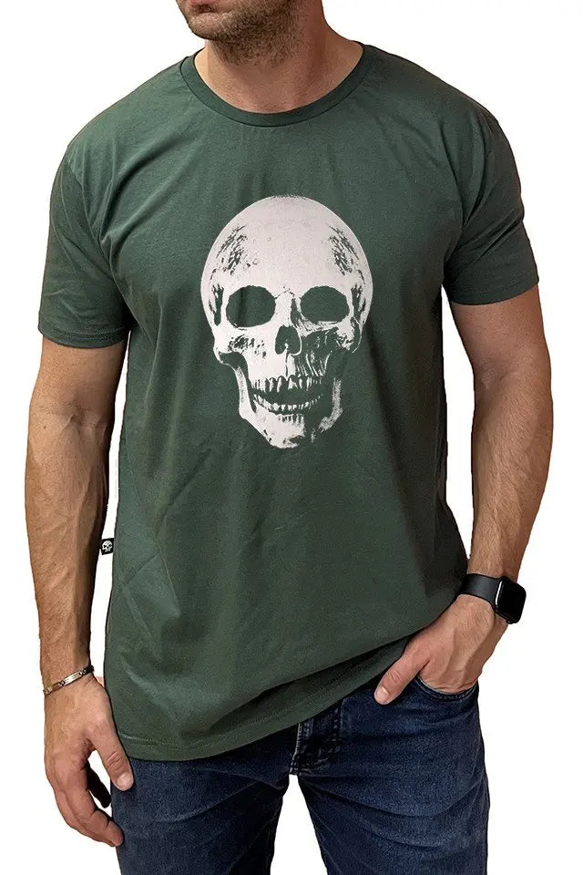 Green Flag Skull Shirt Unisex Elastano C/elastano
