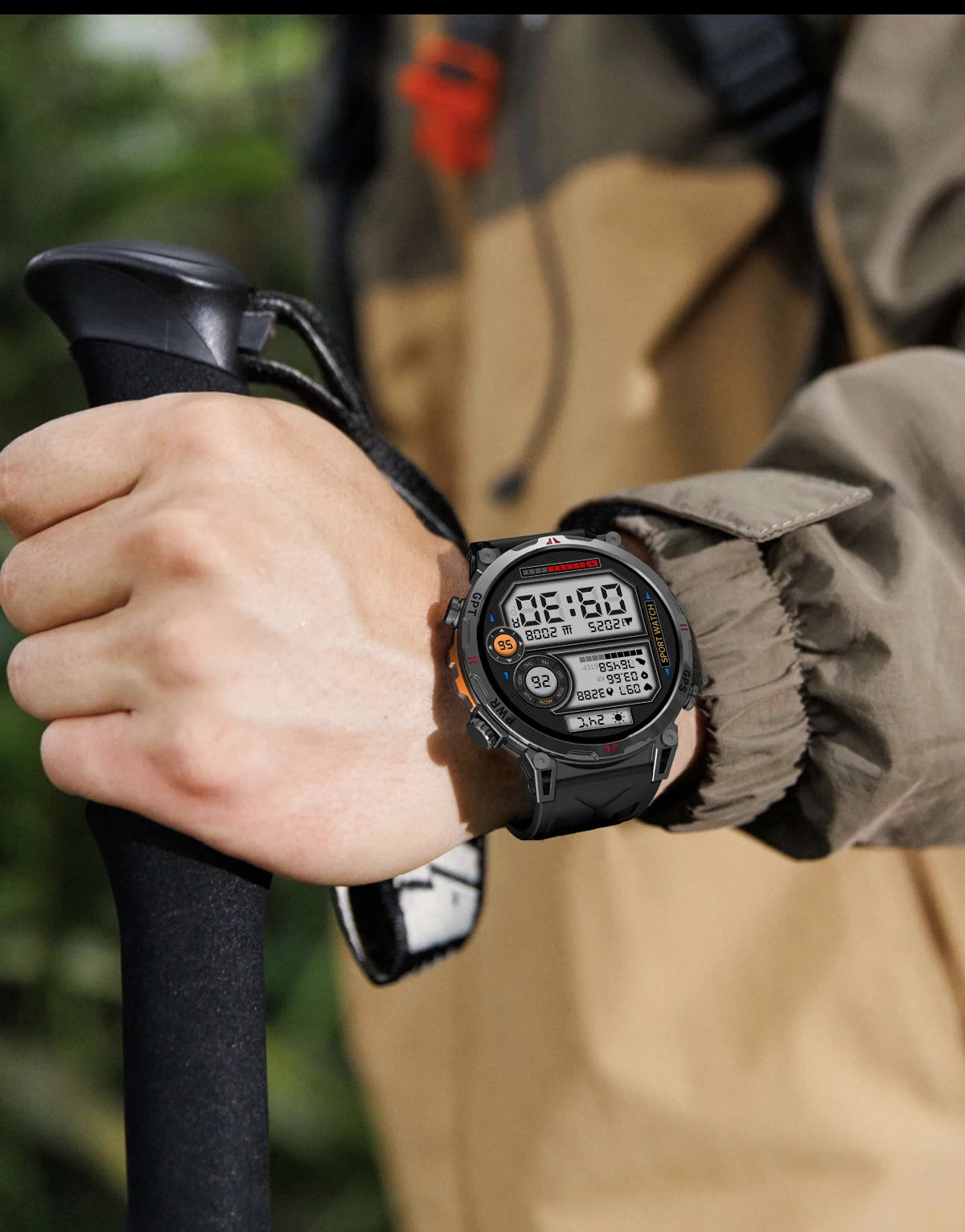 2025New Military T-Rex3 Ultra GPS SmartWatch Built in GPS Compass Altimeter Barometer 5ATM Waterproof 650mAh Sports Bracelet Men