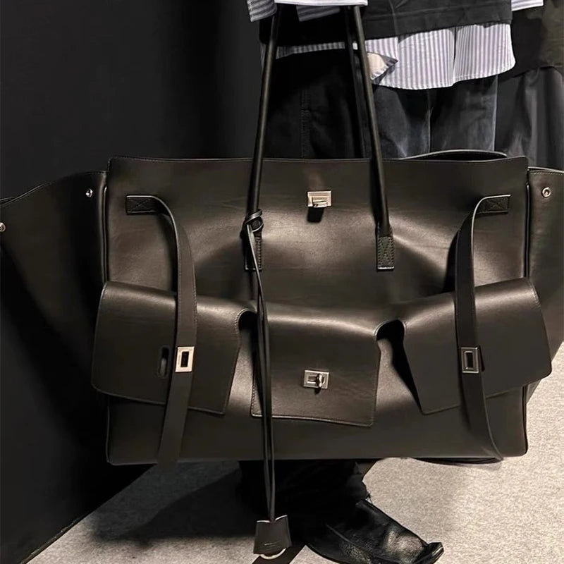 Luxury High Quality Tote Bag Brand Texture Lock Wing Bag Solid Color Simple New Horizontal Square Bag Women's Commuter Handbag