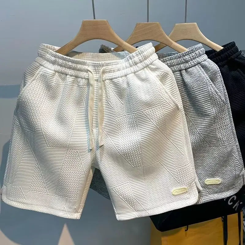 Shorts masculinos, tendência popular da moda de verão, marca masculina, calças soltas cinco quartos, calças casuais da moda, novas calças casuais