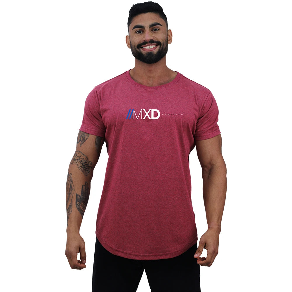 MXD Concept Printed Fitness Workout Fit Lonline T-Shirt