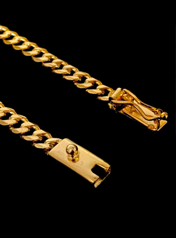 PULSEIRA ATUAL + GRUMET 6MM FECHADA GAVETA BANHO OURO