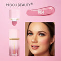 Blush líquido fosco em bastão, blush em creme de cor duradoura e fácil de usar para lábios e bochechas, corretivo à prova d'água e gloss labial.