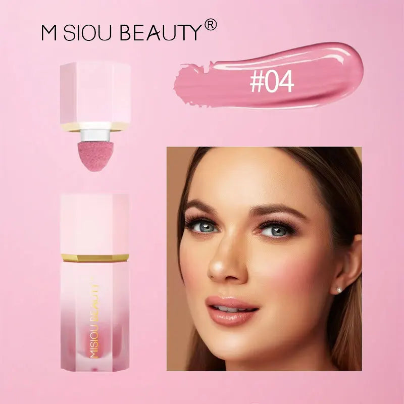 Blush líquido fosco em bastão, blush em creme de cor duradoura e fácil de usar para lábios e bochechas, corretivo à prova d'água e gloss labial.