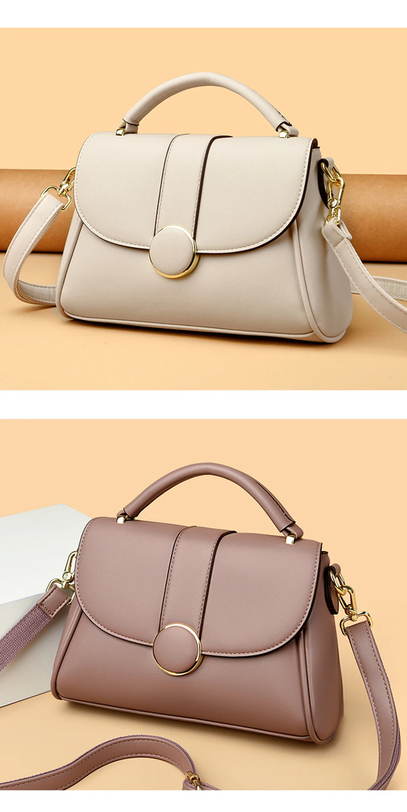 Fashion Solid Color  Women Crossbody Luxury Female Shoulder Designer New Handbag Ladies Tote Sac A Main Feminina