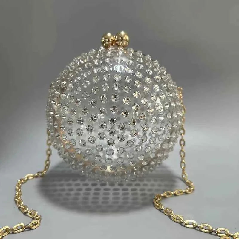 Handbag Ball Acrylic Wedding Banquet Bag Beach Crossbody Shoulder New Vacation Diamond Luxury Women's Elegant Handbags Purses