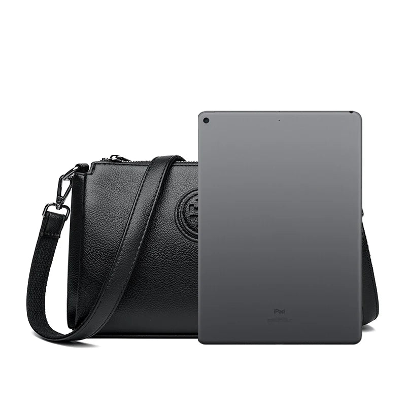 Versatile PU Crossbody Bag for Women Stylish High Quality Brand Design Zipper Solid Color Pattern Casual Daily Use Shoulder Bag