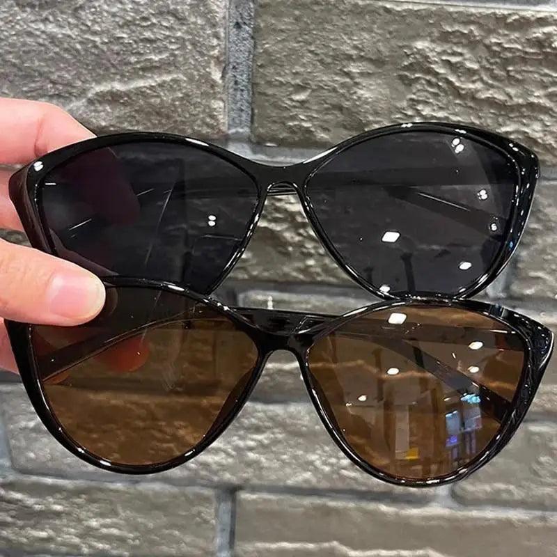 Women Outdoor Sunglasses Retro Ladies UV400 Eye Protection Goggles Shades Fashion Cat Eye Frame Eyewear Ultra Light Sunglasses - CRAVO ROSE