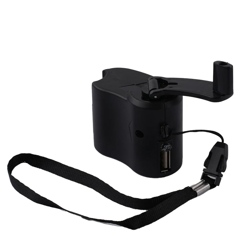 Carregador de manivela USB 1 peça, gerador manual, dínamo móvel, carregador de emergência, ferramenta portátil para atividades ao ar livre