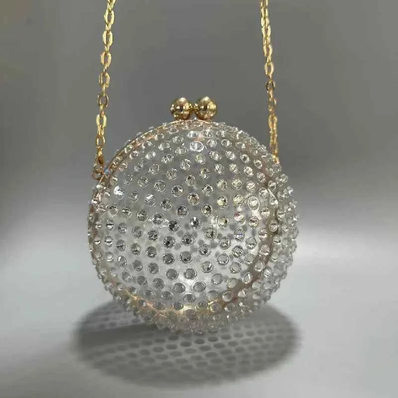 Handbag Ball Acrylic Wedding Banquet Bag Beach Crossbody Shoulder New Vacation Diamond Luxury Women's Elegant Handbags Purses