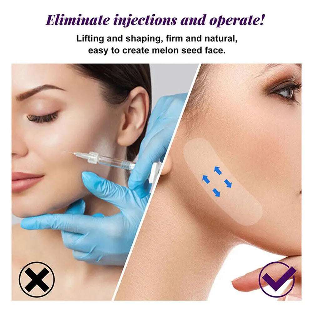 Fita adesiva invisível para lifting facial, fita adesiva à prova d'água para lifting facial, ferramentas de lifting, lifting facial antirrugas, 40 adesivos